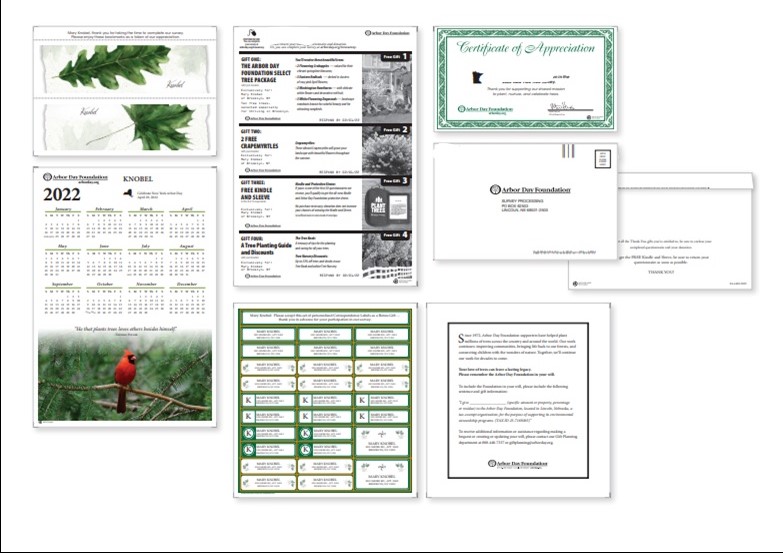 Arbor Day Foundation RRD Direct Mail