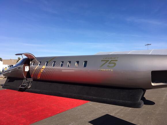 Learjet 75 Liberty Mock-up Close-up