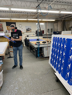 Cameron Advertising Displays Employee Shop Floor