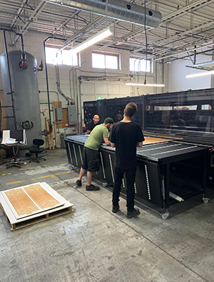 Cameron Advertising Displays Staff Shop Floor with Jeti Tauro