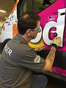 Car Wrapping Demonstration