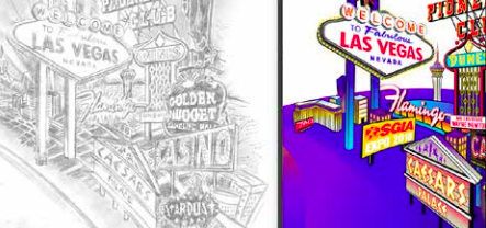 Rough Pencil Sketch and finished Graphic Design