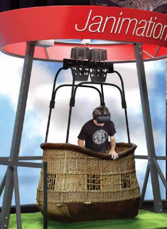 Show Floor Air Balloon Basket Installation