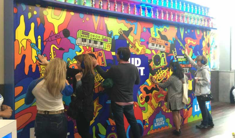 Show Floor Art Wall Installation